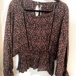 Anthropologie Floral Blouse size Medium